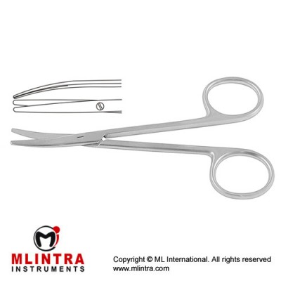 Metzenbaum Dissecting Scissor Curved - Blunt/Blunt Stainless Steel, 14.5 cm - 5 3/4"